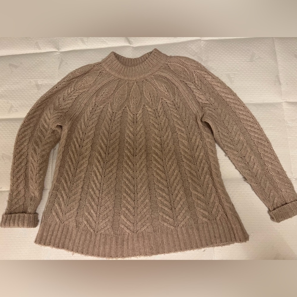 Tuckernuck Cable Knit Sweater in Taupe